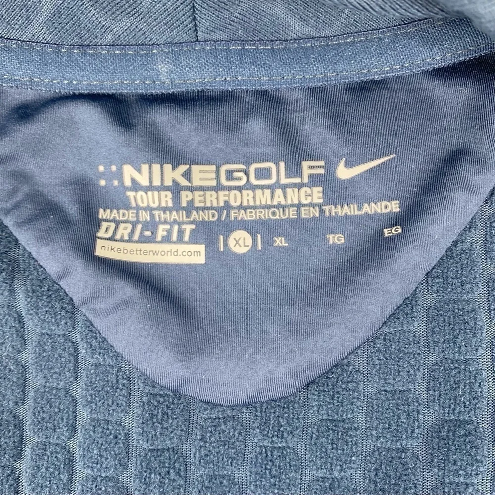 Nike Golf Tour Performance Dri-fit Textured Print Full Zip Jacket